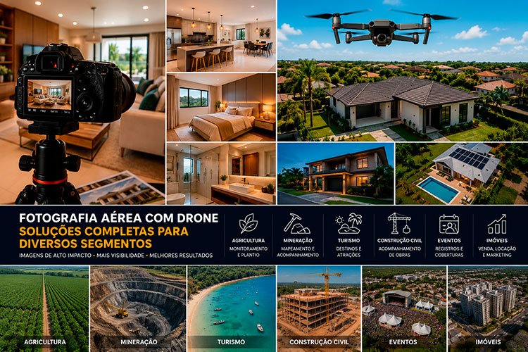 Fotografia aérea com drone em Paramirim BA